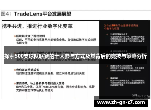 探索500支球队联赛的十大参与方式及其背后的竞技与策略分析